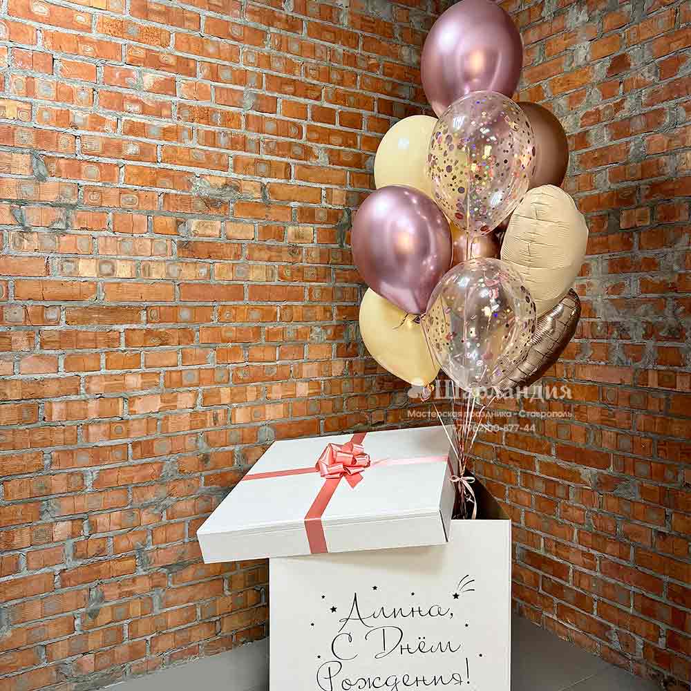 nabor-sharov-0195-1 Коробка-сюрприз с шарами в интернет-магазине Шарландия