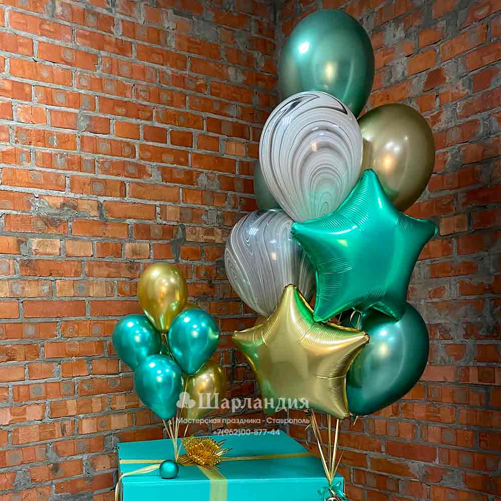 nabor-sharov-0197 Коробка-сюрприз с шарами тиффани