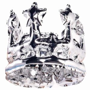 Шар Фигура Корона, Серебро, (воздух) 20см