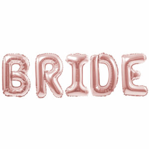 Надпись BRIDE, Розовое Золото (воздух)