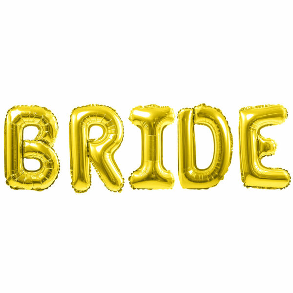 Надпись BRIDE, Золото (воздух)