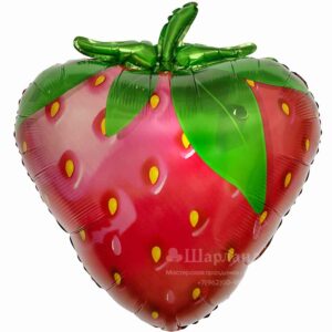 Шар Фигура Клубника, 61см в интернет-магазине Шарландия