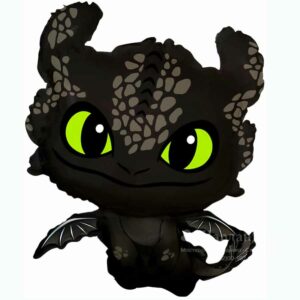 Шар Любимый Дракон Черный, 81см в интернет-магазине Шарландия