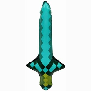 Шар Фигура Пиксели Меч (надув воздухом) 61см в интернет-магазине Шарландия