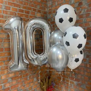 Набор шаров для мальчика с футбольными шарами