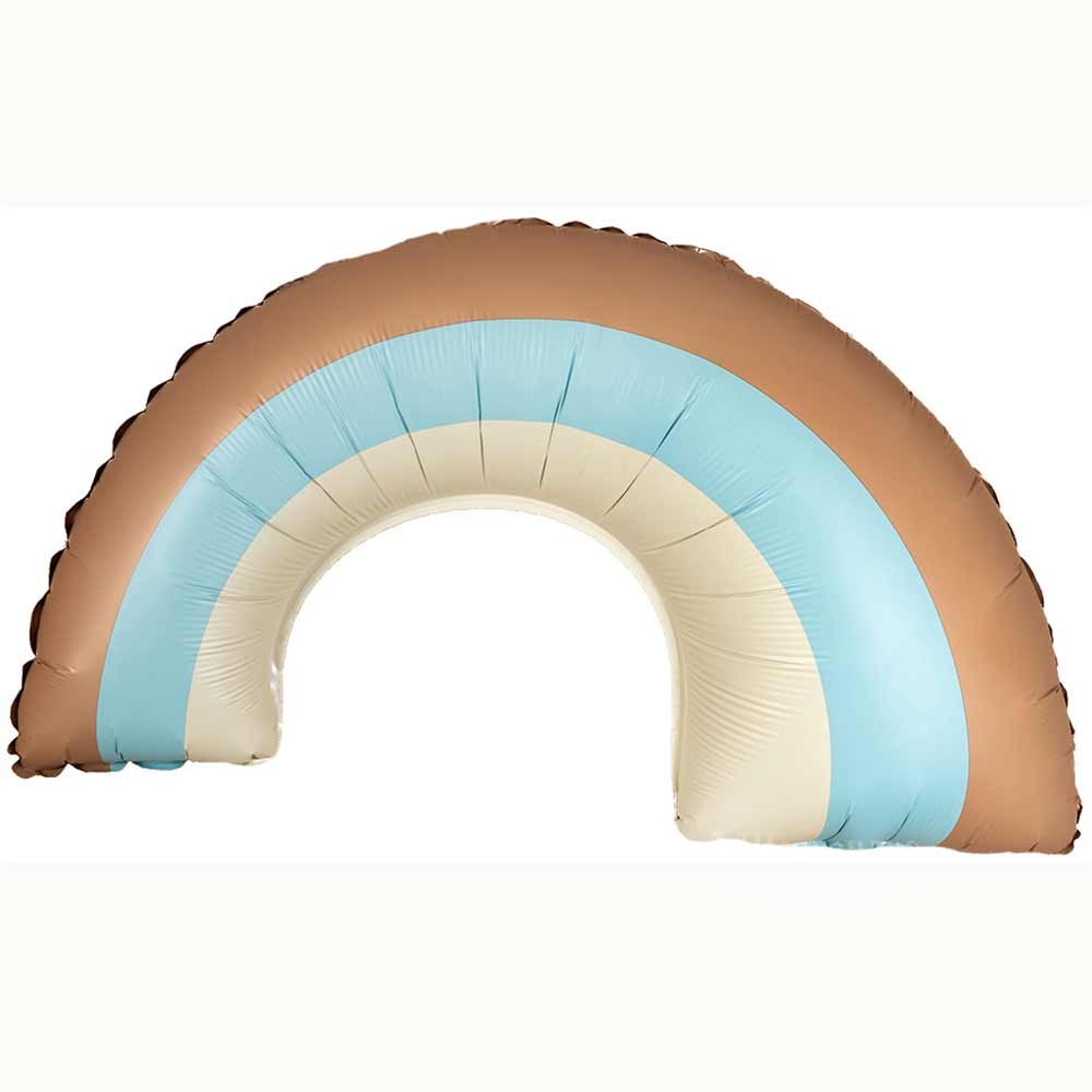 26324 Шар Фигура Радуга Голубой Сатин, 81см в Ставрополе в интернет-магазине Шарландия