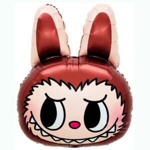 Шарик Фигура Голова Лабубу Коричневая, 69см заказать в Ставрополе в интернет-магазине Шарландия