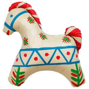Шар Фигура Лошадка Русский узор, 81см